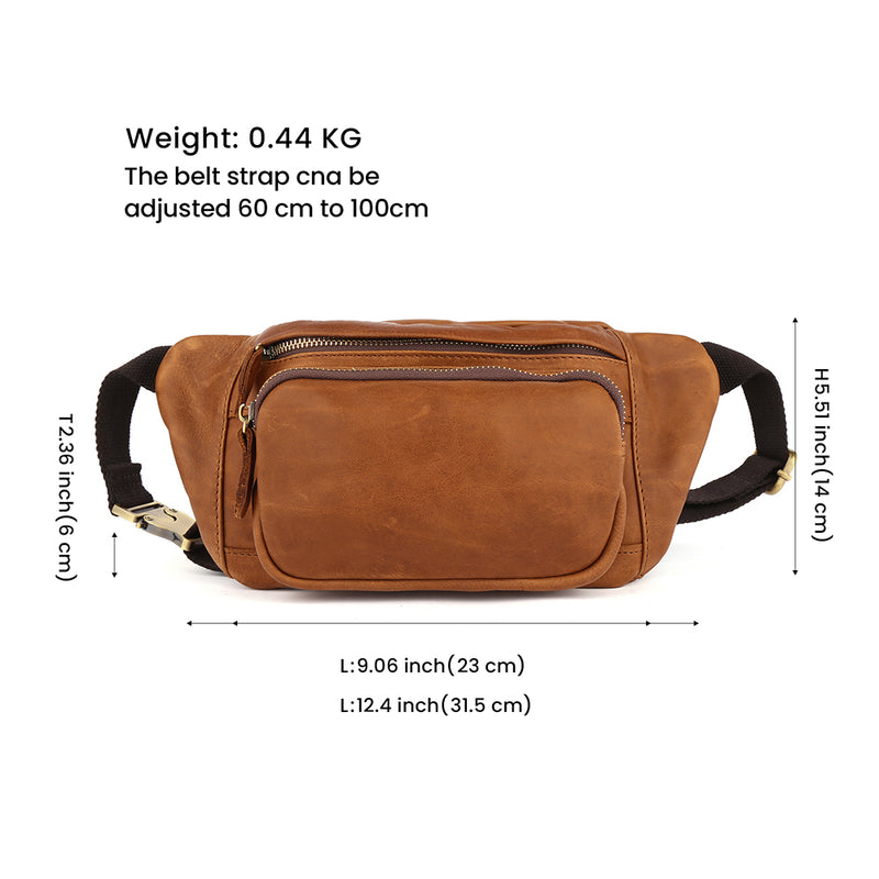 Genuine Leather Sling Pack