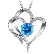 Double Heart Pendant Necklaces